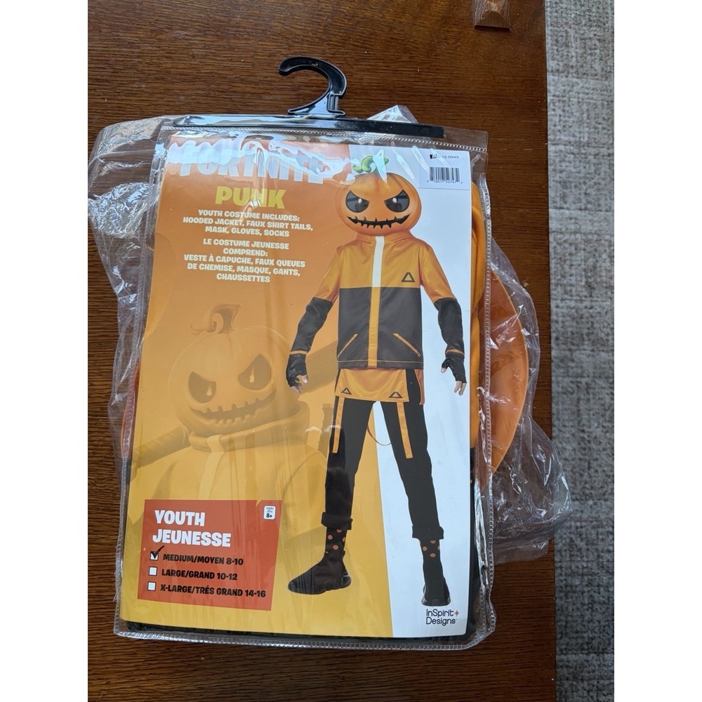 Official Fortnite Punk Youth Costume Medium 8-10 InSpirit Designs NWT Halloween